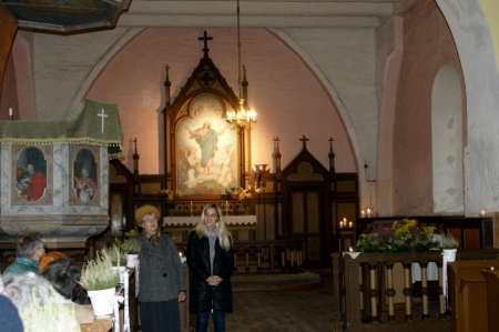 Ar Rubenes draudzes vēsturi un ikdienu iepazīstina draudzes aktīvās locekles