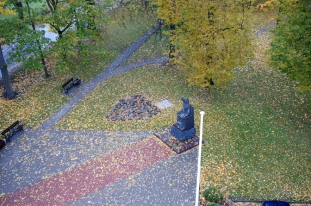 Skats no Trikātas saieta nama torņa
